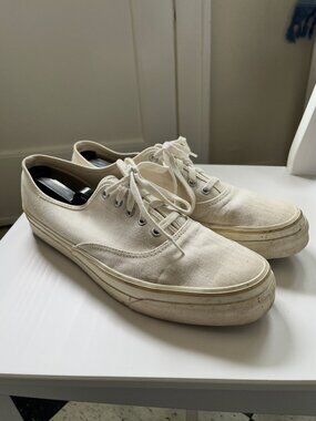 Moonstar X Buck Mason Herringbone Deck Shoe – Men’s Size 10 – Seeded Natural